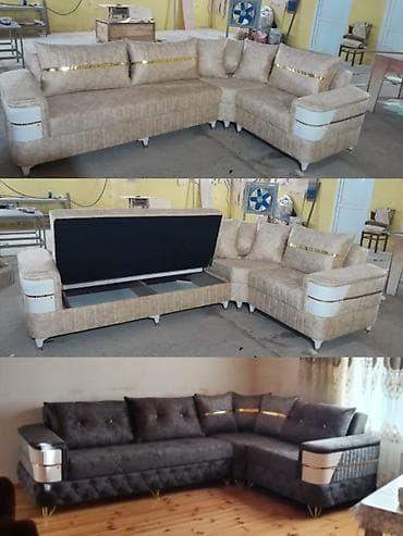 acilan divan: L‑formal “L” künc divan - Dizayn: Müasir L‑şəkilli künc divan — 1