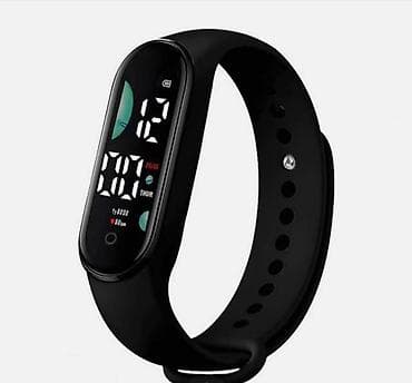 Yeni, Smart qolbaq, Sensor ekran, rəng - Qara