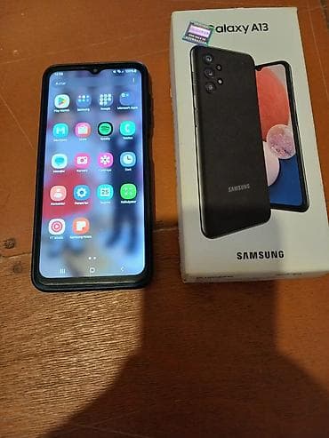 philips xenium 9@9h: Samsung Galaxy A13, 64 GB, rəng - Qara, Zəmanət, İki sim kartlı, Simsiz şarj — 1