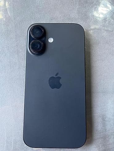 IPhone 16, 128 GB, Qara, Face ID — 2
