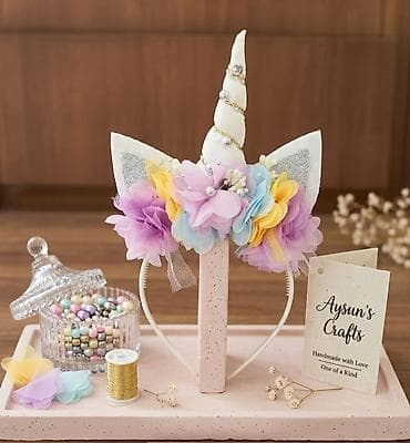 Наручные часы: Unikorn temalı saç çərçivəsi (tac) - Əl işidir – Aysun’s Crafts - — 1