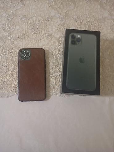 dubay iphone: IPhone 11 Pro, 256 GB, Yaşıl, Barmaq izi, Simsiz şarj, Face ID — 1