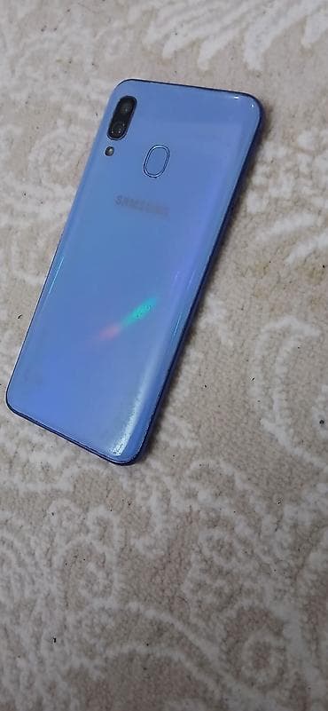 panasonic video mixer: Samsung Galaxy A40, 64 GB, rəng - Göy, Barmaq izi — 2