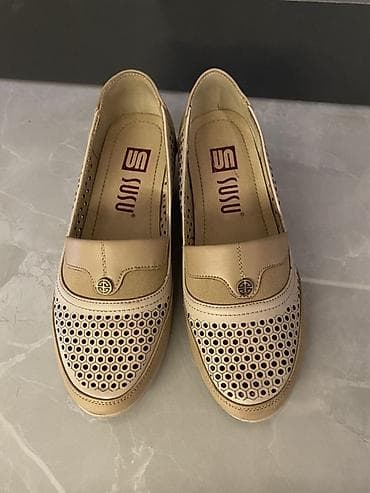 ayqqabi: SUSU qadın ayaqqabısı - Ölçü: 36 - Rəng: bej + qızılı tonlar - Üst — 2