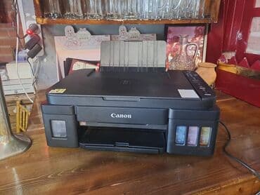 printerlər satisi: Canon g3410 təcili satılır vatspaa yazarsiz rəngi birdefe dəyişilib az — 1
