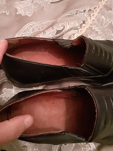 Мужская обувь: Gencede satilir dəri klassik ayaqabi qiymet en sondur — 5