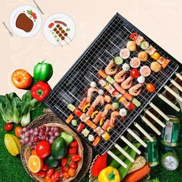 mini manqal: Manqal Mini komur manqali Köz manqal Ölçüsü•35x27x20Sm (32Azn) qara ve — 3