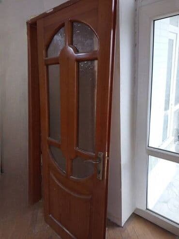 Двери и комплектующие: Taxta otaq qapısı - Material: təbii ağac (şabalıd) - Şüşə — 3