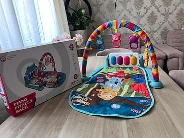 uşaq ucun ev: Uşaq üçün musiqili oyun xalçası – Piano Fitness Rack - 0+ aylıq — 1