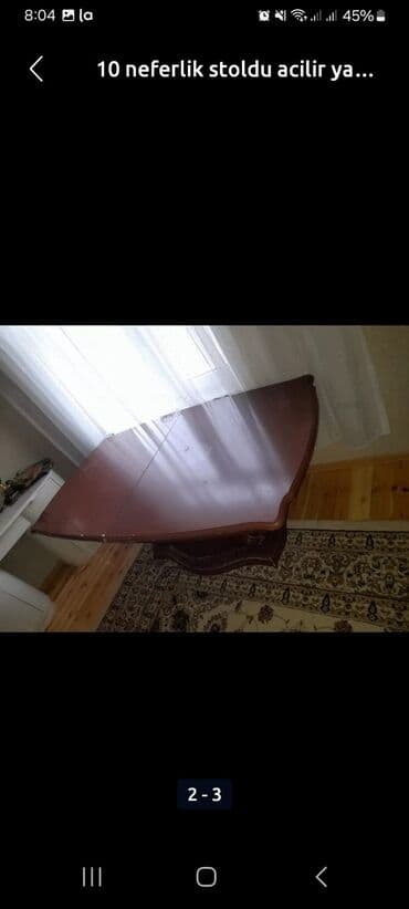 Taburetlər: Qonaq masası, İşlənmiş, Taxta, Dördbucaq masa — 1