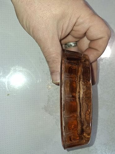 karaca: Винтажная пепельница. Медное стекло. Состояние идеальное. Страна — 3