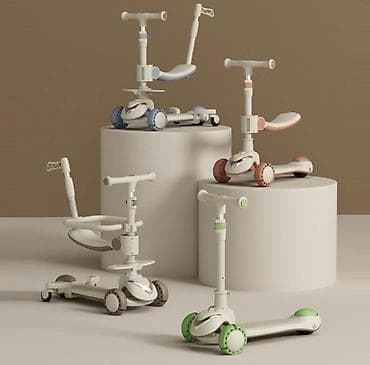 uşaqlar üçün: Oturacaqlı skuter 6aydan 2 yaşa qədər dağılmayan işıqlı gelvi təkər — 3