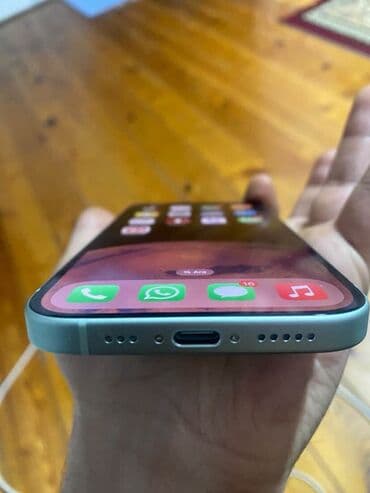 099 nomre axtarisi: IPhone 15, Yaşıl, Simsiz şarj — 4