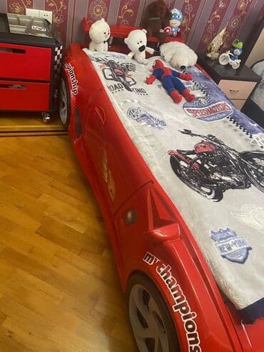 uşaqlar üçün isveç divarları: Новый, Готовый, Кровать-машина, С матрасом, С выдвижными ящиками — 1