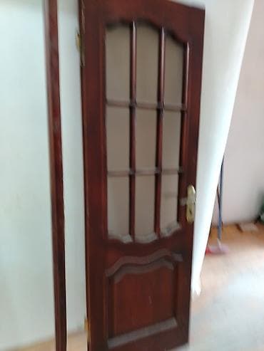Taxta iç otaq qapısı dəsti - Material: ağac (tünd qəhvəyi rəngli) - — 6