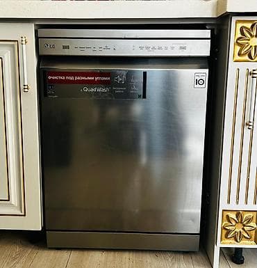 qantel su: LG qabyuyan maşın – tam ölçülü, paslanmayan polad ön panel — 1