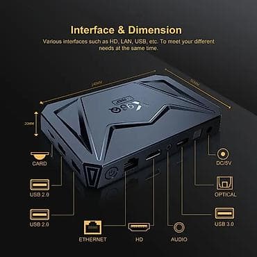 android tv box 9: Yeni Smart TV boks 4 GB / 32 GB, Android, Ünvandan götürmə — 6