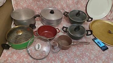 набор казанов викалина: Кастрюля, цвет - Зеленый, Алюминий — 1