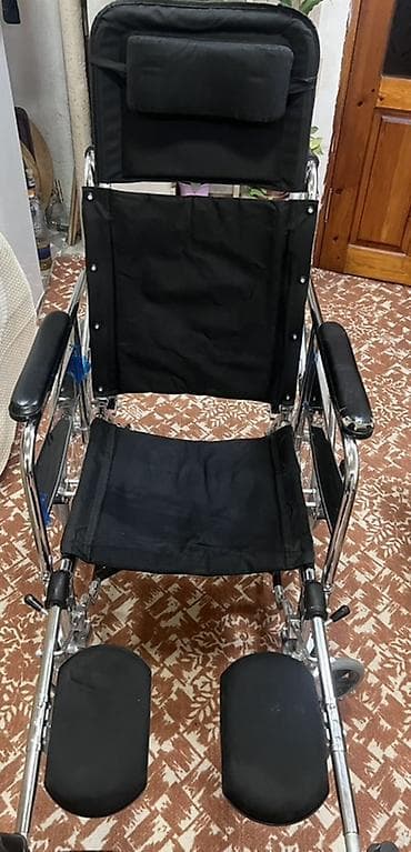 araba: Reklinasiya olunan əlil arabası – rahat başlıq və yastıqlı bel dayağı — 4