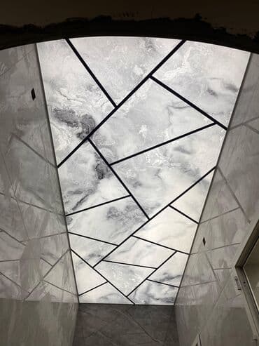регулировка пластиковых окон: 💎Dartma Tavan💎 ⚪⬜Sadə Ag Tavan 1kvm - 30Azn 💠🔶️Şekilli Dekor Tavan — 4