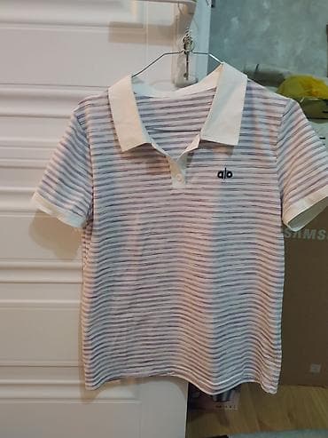 polo assn: Zolaqlı polo köynək - Rəng: açıq krem fon üzərində bənövşəyi-çəhrayı — 1