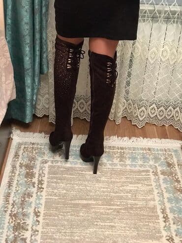 əsgər çəkməsi: Ölçü: 38, rəng - Qəhvəyi, İşlənmiş — 4