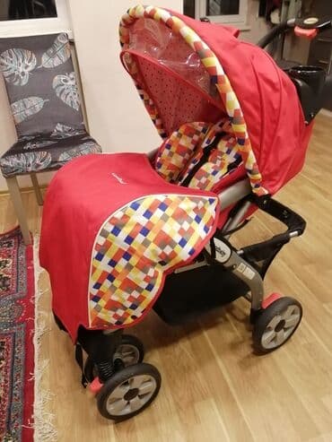 кресло для ребенка в машину: Qırmızı reng uşaq kolyaskası + Ana qucağı (maşın üçün oturacaq). Geniş — 7