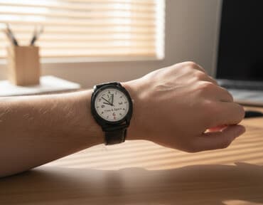 Qol saatı, rəng - Qara