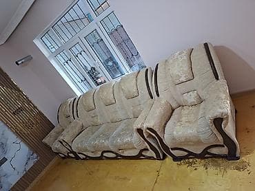 acilan divan: İşlənmiş, Klassik divan, 2 kreslo, Bazasız, Açılan — 2
