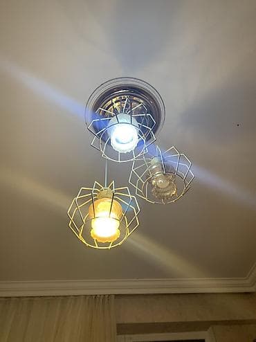 lyustra: Çılçıraq, 3 lampa, Metal — 3