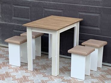 yazı masa: Yeni, 4 stul — 4