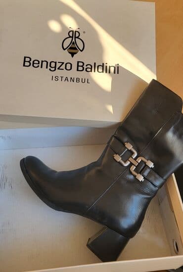 cəkməcə: Uzunboğaz, Ölçü: 37, rəng - Qara, Yeni — 2