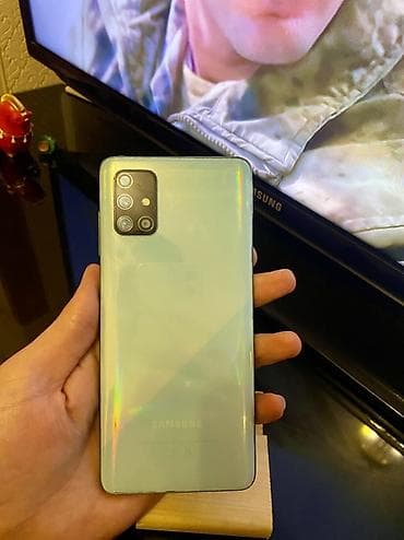 ikinci el redmi note 9: Samsung Galaxy A71, 128 GB, rəng - Yaşıl, Barmaq izi — 4