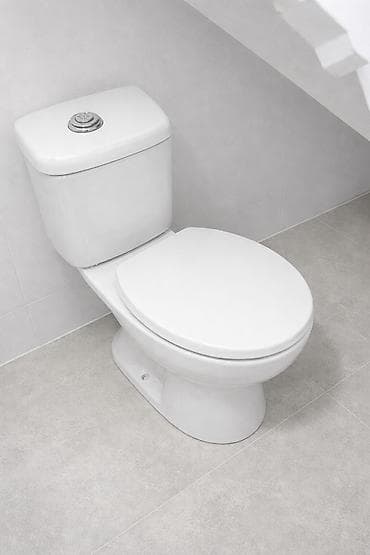 sekiller: Kompakt ikiqat bloklu unitaz (baklı model) - Material: parlaq ağ — 1