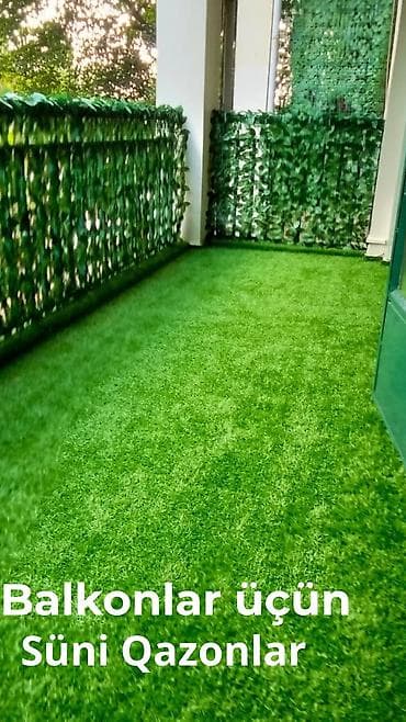 süni qazon satışı: 🌿 Hər fəsildə yaşıl görünən məkanlar üçün ideal seçim! Süni — 5