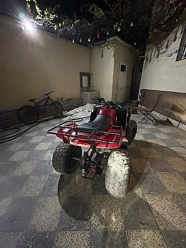 kross moto: ATV dördtəkərli kross motosiklet - Rəng: qırmızı/qara - Güclü ofroud — 1