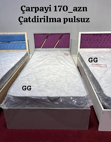 matrazlar: Mebel mağazamızdan tək nəfərlik çarpayı və döşək dəsti. Müasir — 1