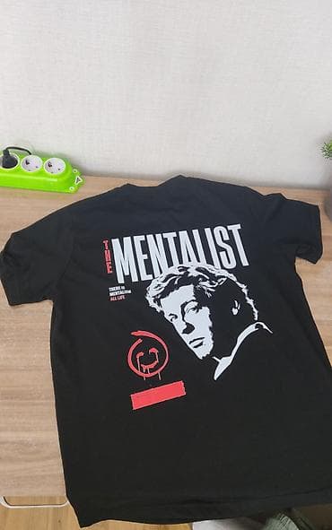 “The Mentalist” serial temalı qara T‑shirt - Ölçü(Razmer) : M (Boy — 1