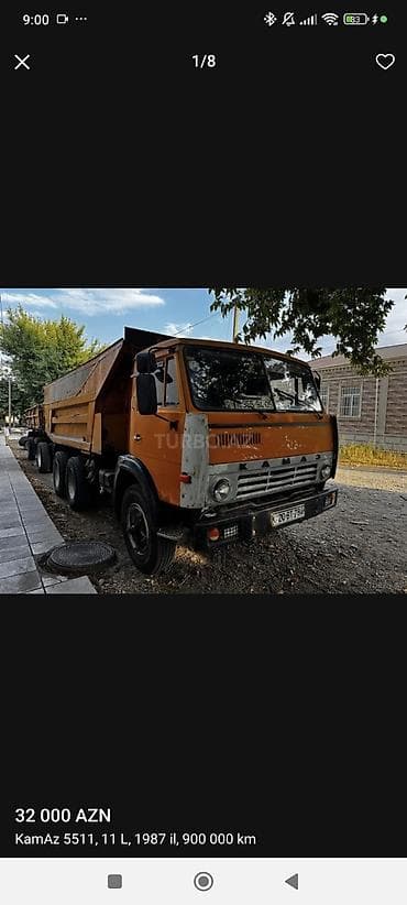 maşın üçün kamera: KamAZ 5511 samosval + qoşqu - Mühərrik: 11 L dizel - Buraxılış ili — 5