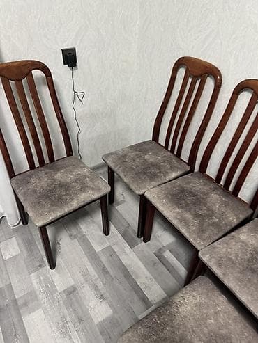 Mətbəx üçün, Yeni, Açılmayan, Dördbucaq masa, 8 stul — 2