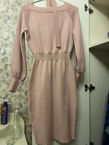 Təsviri: - Trikotaj -çəhrayı rəngdə qadın paltarı - Rahat, yumşaq