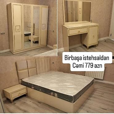 Ev üçün mebel: İkinəfərlik çarpayı, Azərbaycan, Yeni — 1
