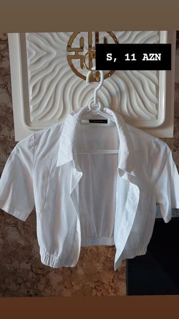 Brend: Trendyol Məhsul: Qısa ağ köynək (bolero tipli) Ölçü: S