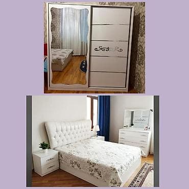 2 el mebeller: İkinəfərlik çarpayı, Termo, Dolab, 2 tumba, İşlənmiş — 1