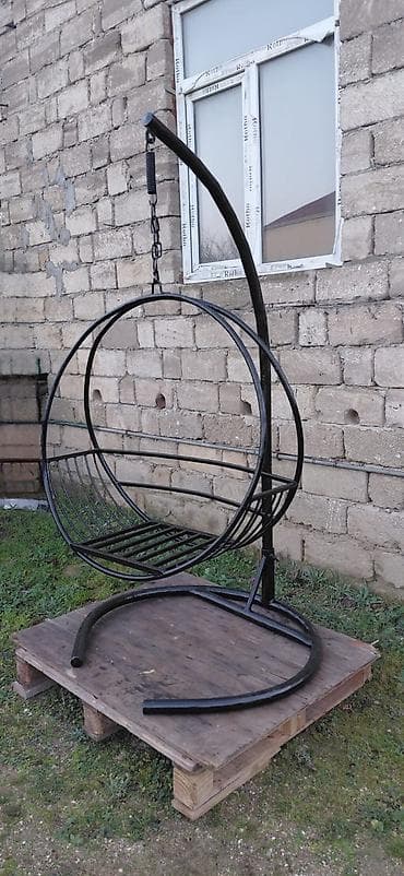 bağ stollari: Стул-качели, Без зонтика, Металл — 2