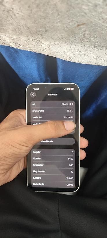 IPhone 14, 128 GB, Ağ, Face ID — 6