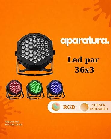 LED Par 36x3 – Peşəkar Səhnə İşığı Tədbirlər, şadlıq sarayları və lalafo.az -da LED Par 36x3 – Peşəkar Səhnə İşığı Tədbirlər, şadlıq sarayları və