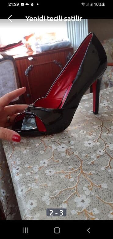 Botinka və botilyonlar: Ölçü: 37, rəng - Qara, Yeni — 3