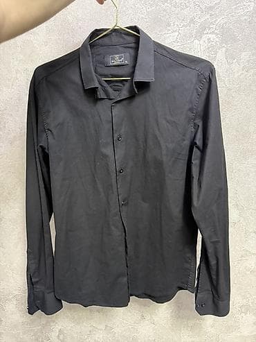 Рубашки: Мужская рубашка, Salvatore Ferragamo, S, цвет - Черный — 1