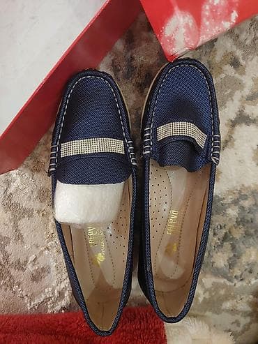 Çəkmələr: Ölçü: 39, rəng - Göy, Yeni — 2